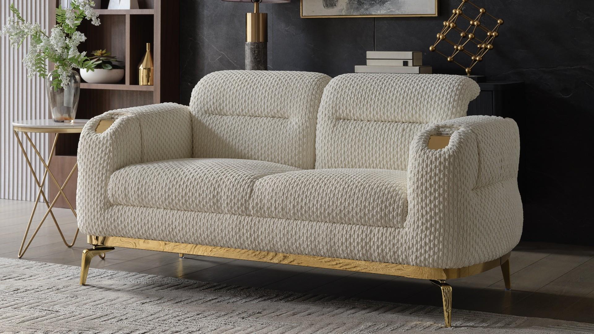 Zoe Loveseat Cream