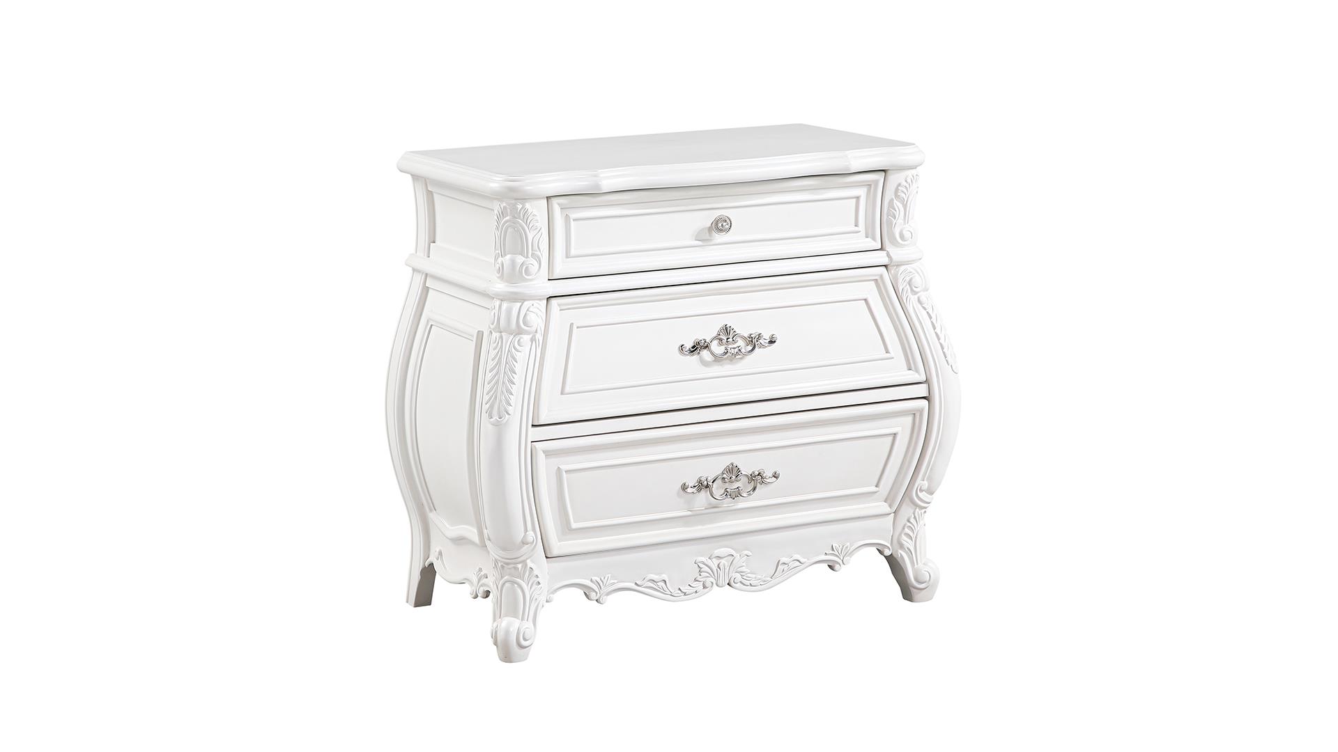 Opulence Nightstand in White