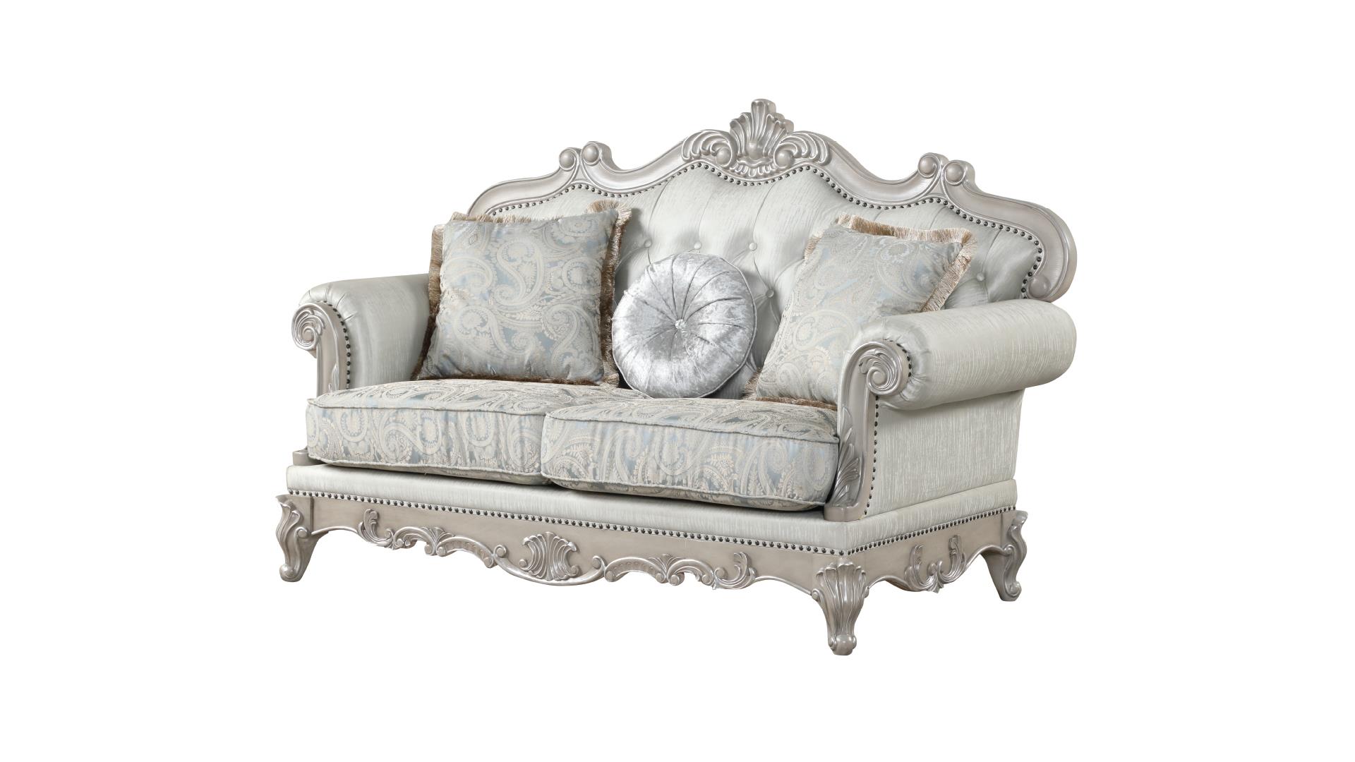 Tuscan Loveseat Silver